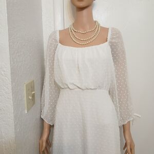 Speechless White Long Sleeve Dress